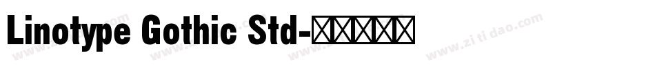 Linotype Gothic Std字体转换